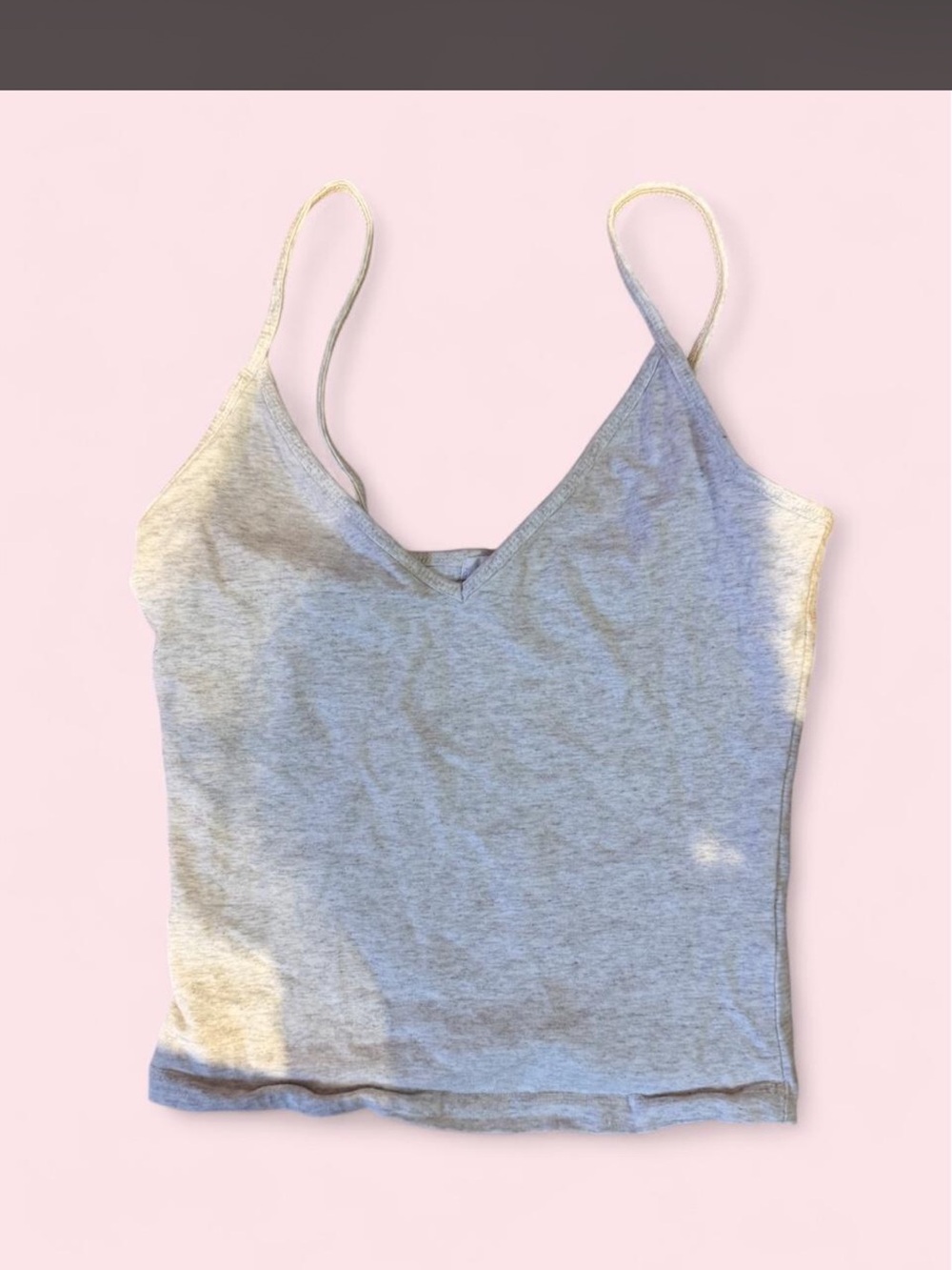 Garage gray v neck tank top
